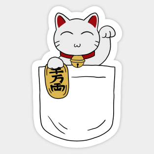 Maneki Neko Pocket Sticker
